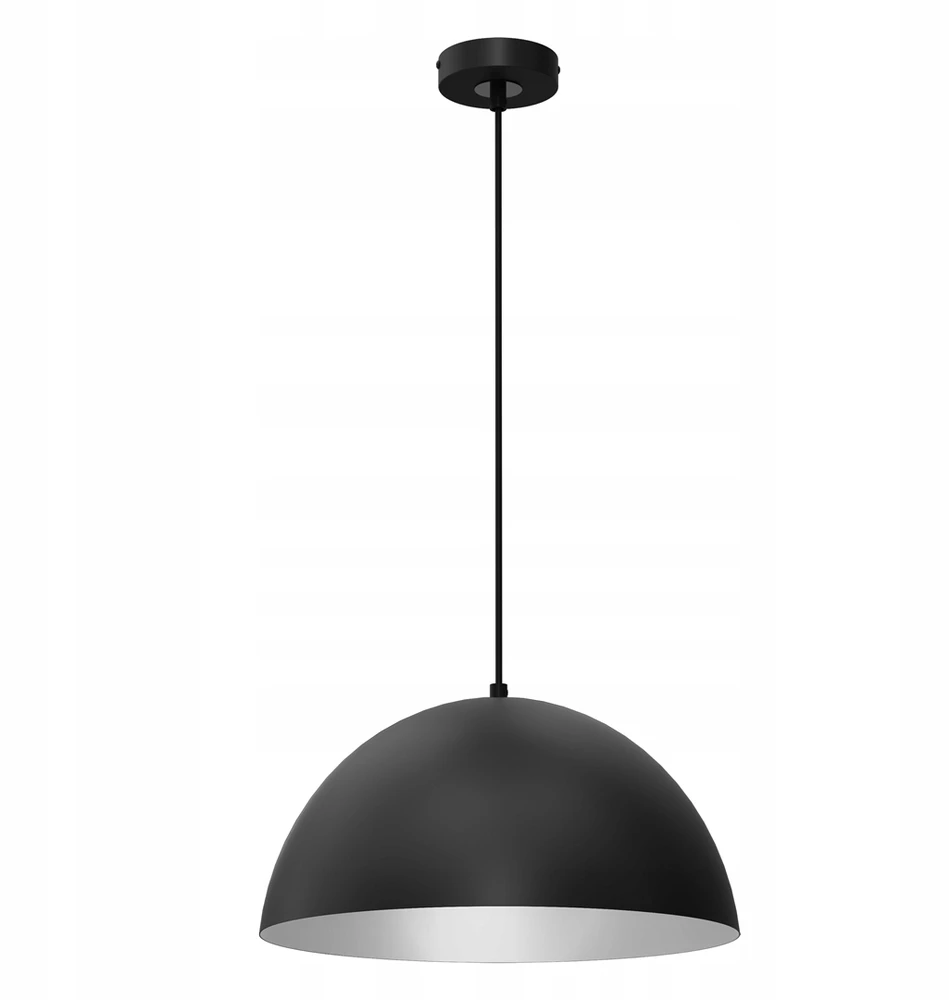Pakabinamas šviestuvas Lampa wisząca BETA Juodas/Baltas 1xE27 35cm MLP8954 - Milagro