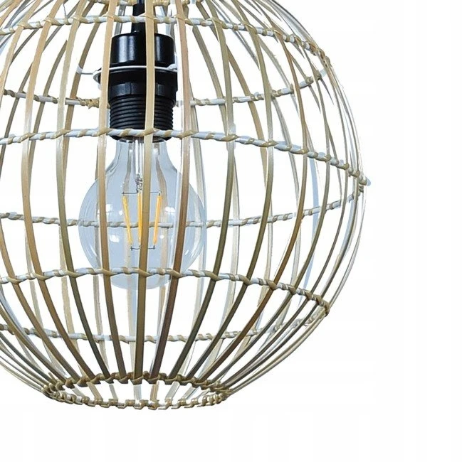 Lampa wisząca GoodHome Dacite 1 x 40 W E27 28 cm jasny bambus