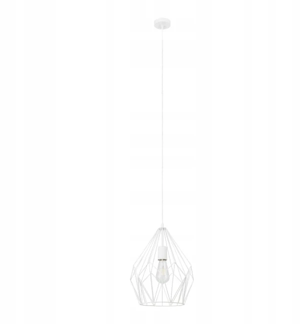 LAMPA WISZĄCA GOODHOME PHOBETO 1-PUNKTOWA E27 BALTA