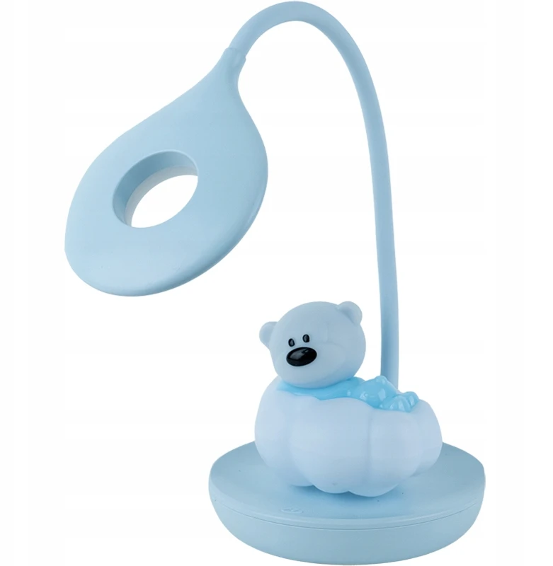 LAMPKA BIURKOWA NOCNA LED NA DOTYK SZKOLNA USB BEZPRZEWODOWA MISIEK KITE