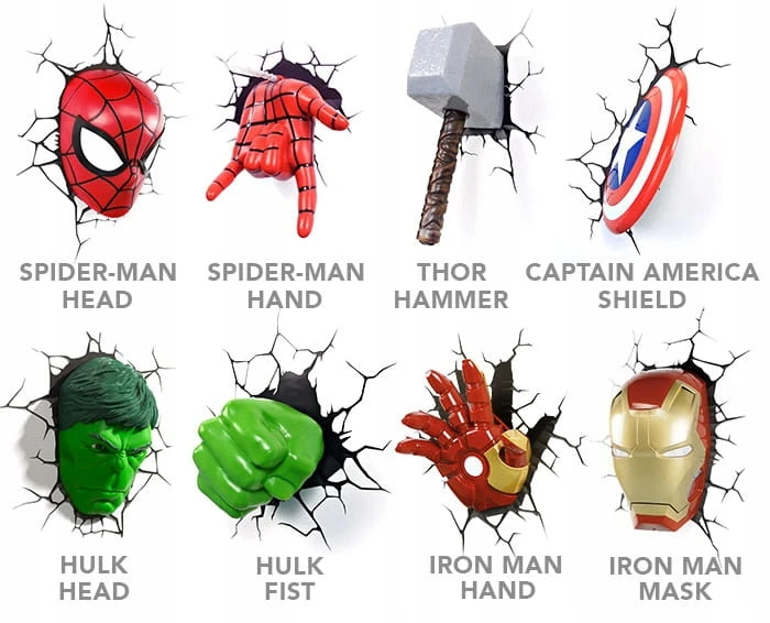 Lampka Marvel Spider-Man 3D - ręka
