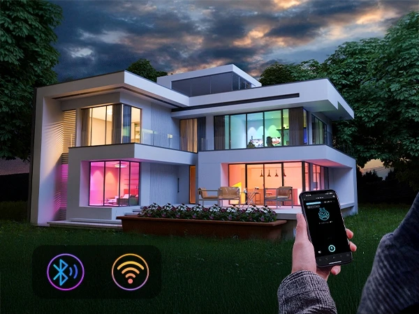 Lampka na Biurko Biurkowa Nocna do Sypialni LED RGB IC Smart Wifi APP Lepro
