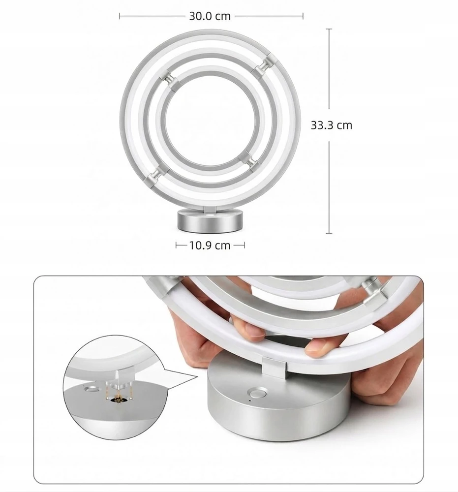 Lampka na Biurko Biurkowa Nocna do Sypialni LED RGB IC Smart Wifi APP Lepro