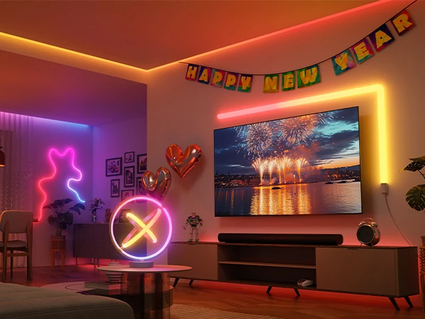 Lampka na Biurko Biurkowa Nocna do Sypialni LED RGB IC Smart Wifi APP Lepro