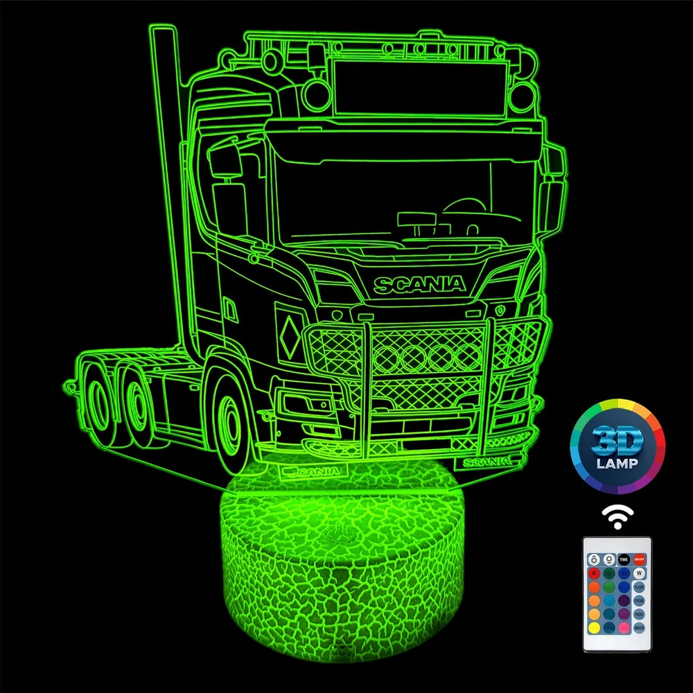 Lampka nocna ciężarówka Scania 3D LAMP LED