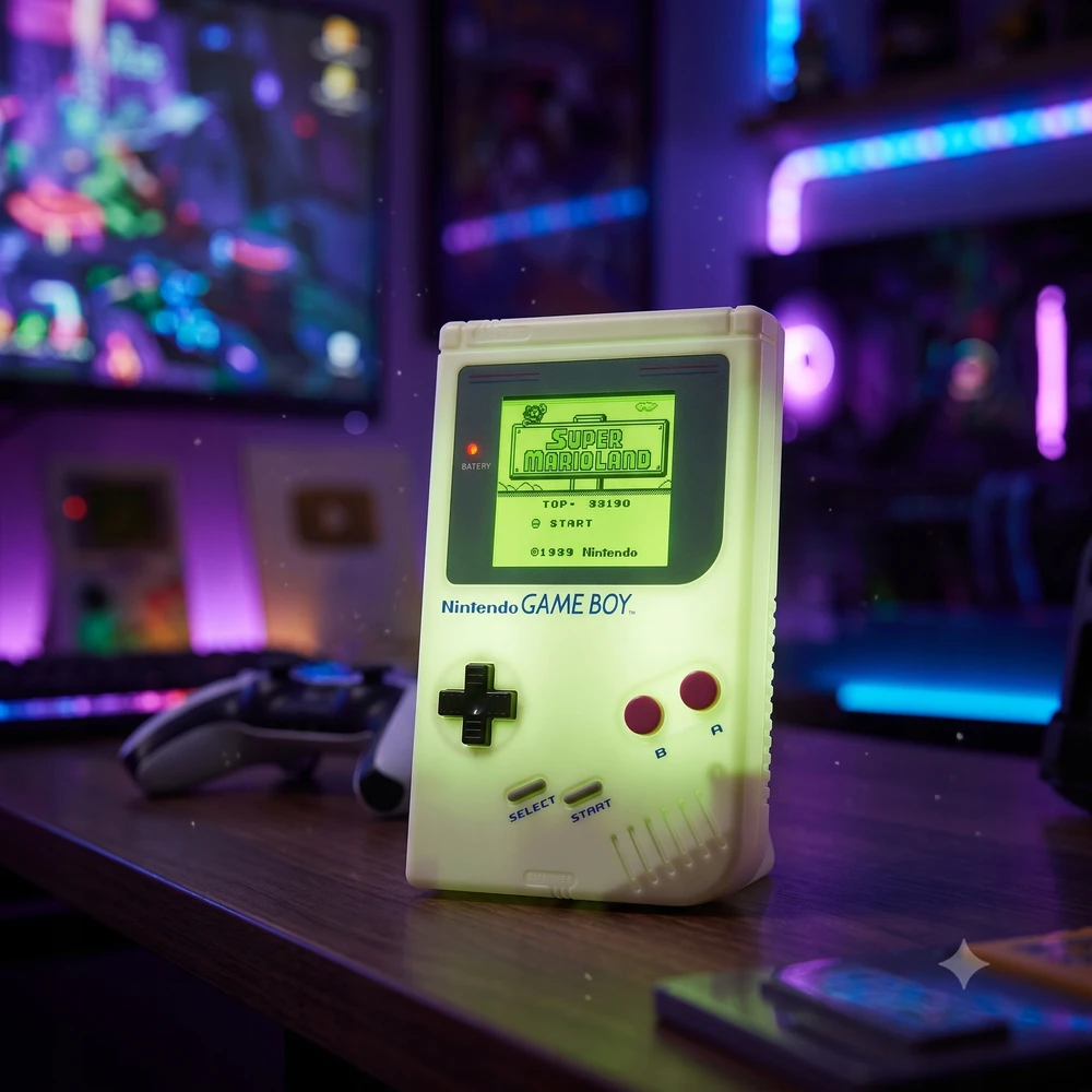 Lampka Nocna LED Nintendo Gameboy Paladone Pixel Retro Ozdoba Pokoju