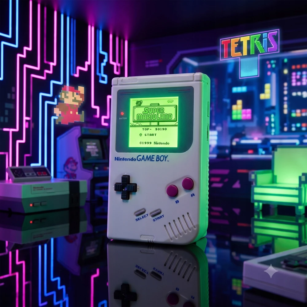 Lampka Nocna LED Nintendo Gameboy Paladone Pixel Retro Ozdoba Pokoju