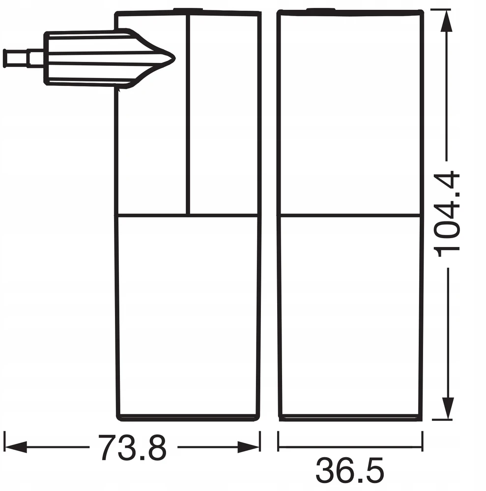 Osram 0,2W LED naktinis šviestuvas LUNETTA USB C, juodas, 3000K, su šviesos jutikliu