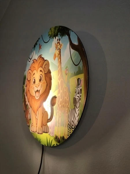 Bez Marki Lampka nocna LEW SAFARI 3D pilot opcja