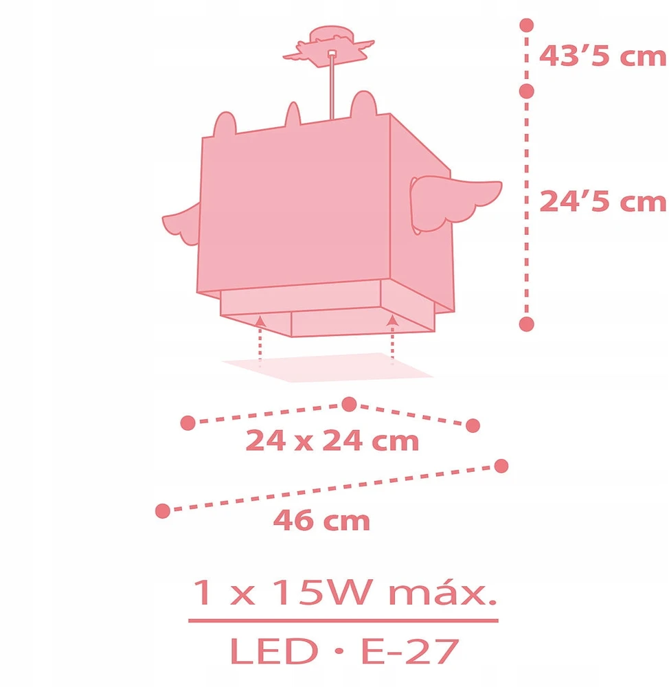 Lampka wisząca Little Unicorn 1-pkt Dalber