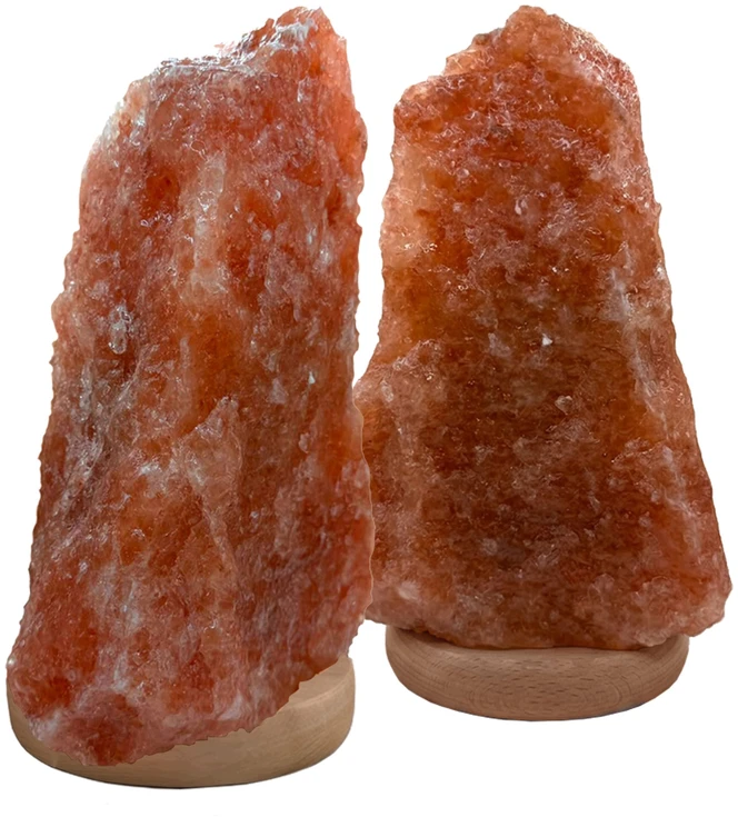 lampki solne Druskinė lempa 7-9kg, natūrali, su buko medienos pagrindu