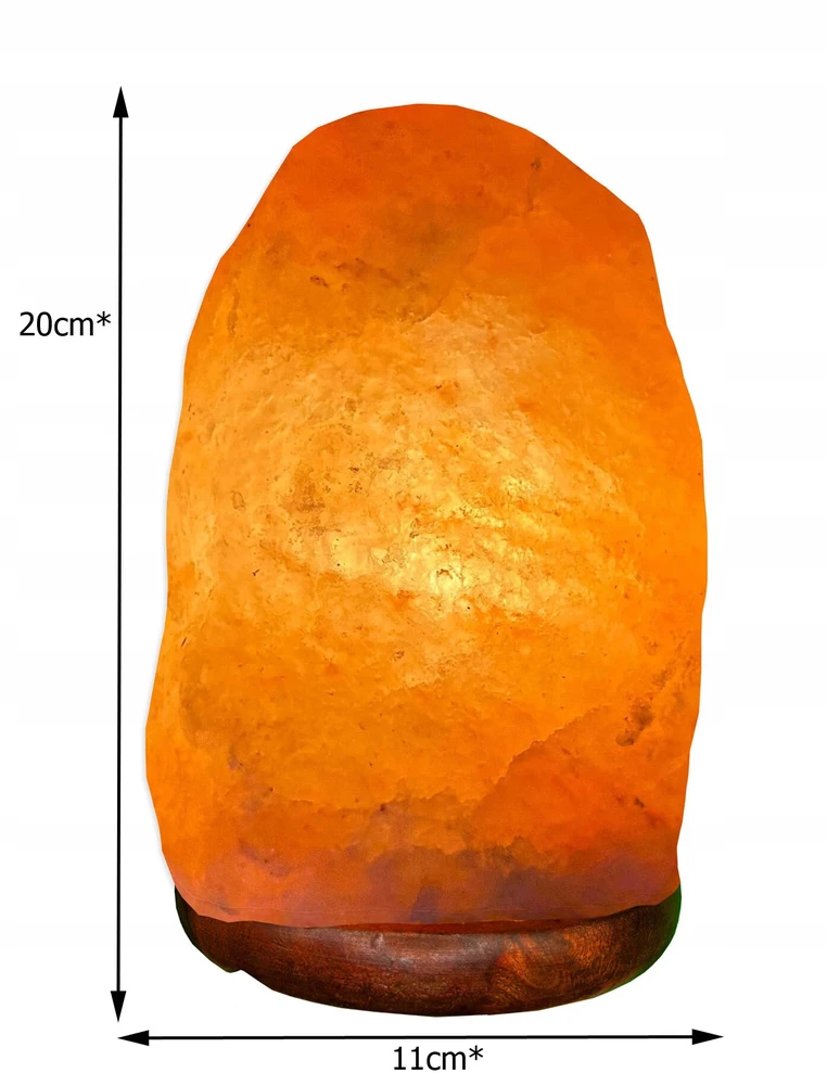 lampki solne Himalajų druskos lempa 1-2kg, natūralus akmuo, jonizatorius