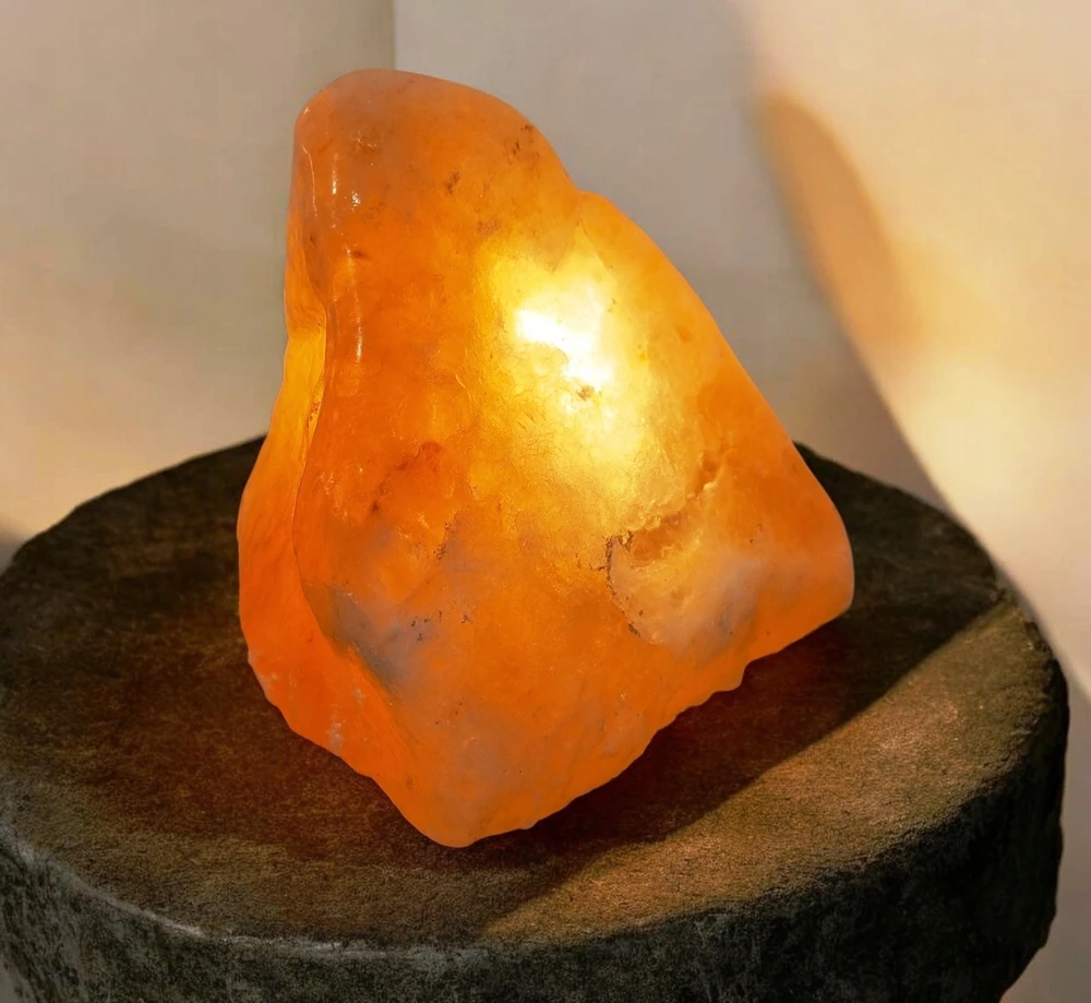 lampki solne KAMIEŃ SOLNY SÓL Himalajska 4 KG JONIZATOR Naturalna bryła SOLI