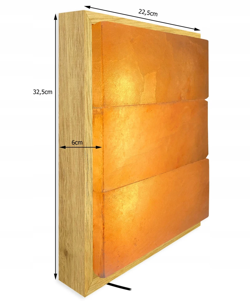 lampki solne Lampa solna Panel solny do Sauny Groty Solnej Sól Himalajska 22,5x32,5cm