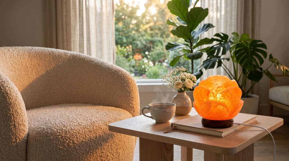 lampki solne LAMPA SOLNA sól Himalajska Rose JONIZATOR Lampka Naturalna bryła su SOLI