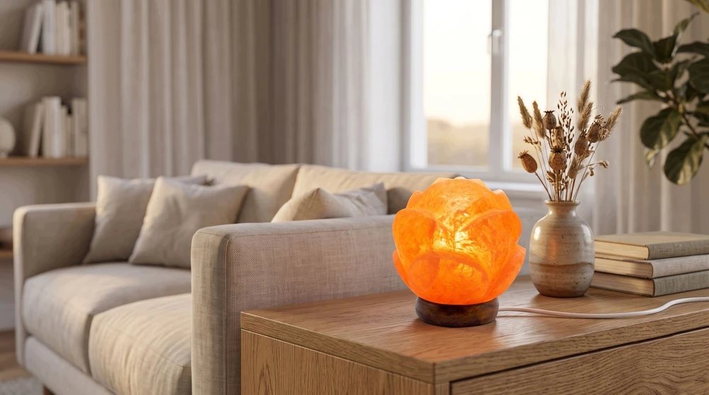 lampki solne LAMPA SOLNA sól Himalajska Rose JONIZATOR Lampka Naturalna bryła su SOLI