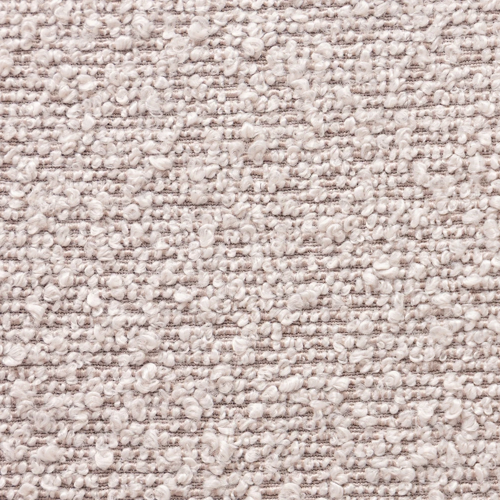 Lamu bouclé beige valgomojo fotelis