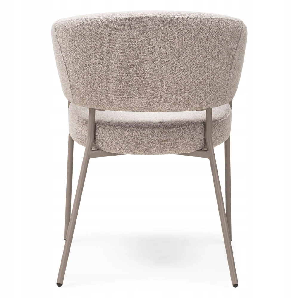 Lamu bouclé beige valgomojo fotelis