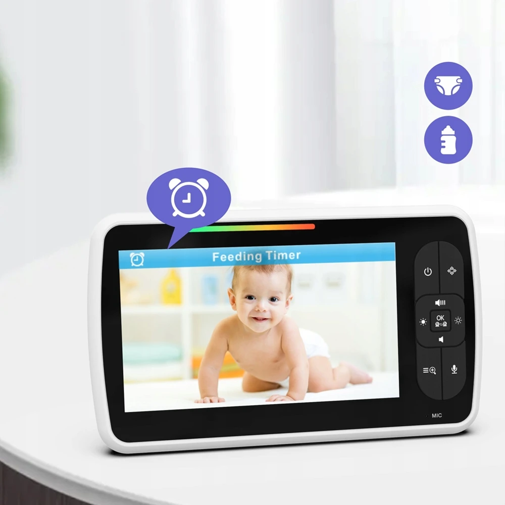 Landmed Elektroninis kūdikių monitorius su Live HD CAMERA VOX naktiniu režimu 355° PASUKIMAS