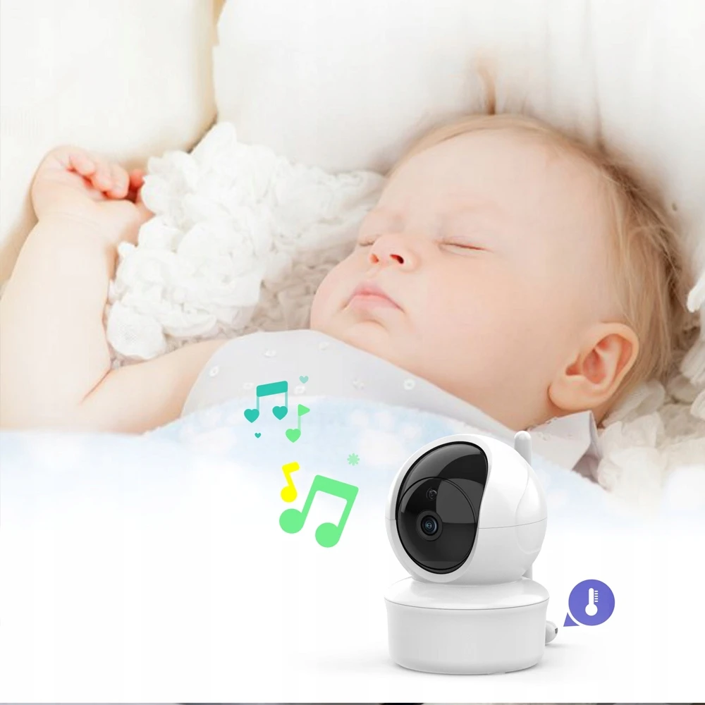 Landmed Elektroninis kūdikių monitorius su Live HD CAMERA VOX naktiniu režimu 355° PASUKIMAS