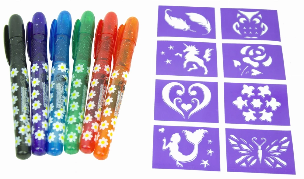 Landtoys GEL PENS CREATIVE TATTOO KIT TATTOO GEL PENS