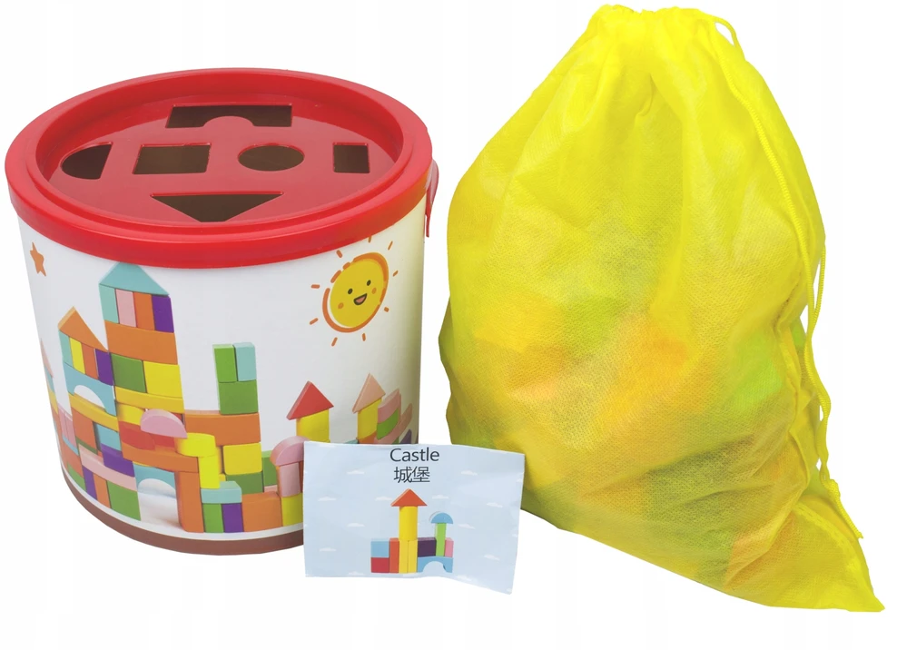 Landtoys KŪRYBINIS KALULŲ RINKINYS DĖŽUTĖJE SU RŪŽIUOJAMOS FUNKCIJOS MEDINIAIS KLUOLAIS