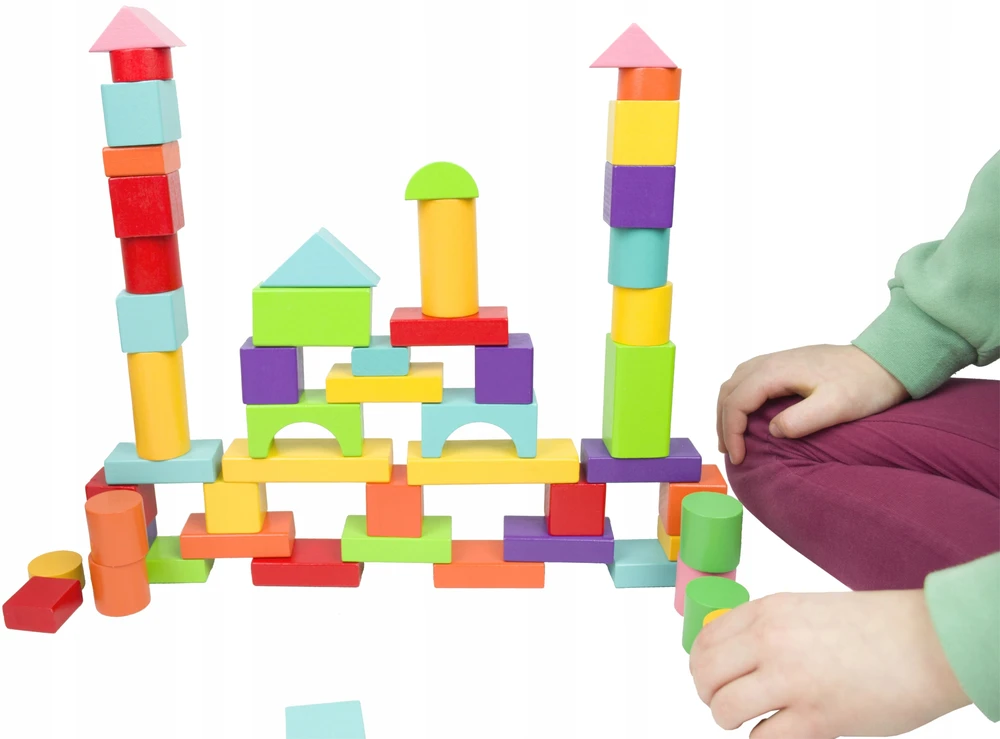 Landtoys KŪRYBINIS KALULŲ RINKINYS DĖŽUTĖJE SU RŪŽIUOJAMOS FUNKCIJOS MEDINIAIS KLUOLAIS
