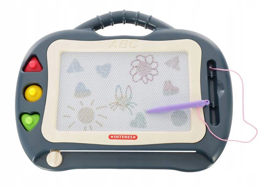 Landtoys MAGNETINĖ PLOKŠTA ZNICOPIS PIŠYTI IR RAŠYTI