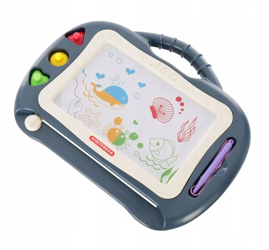 Landtoys MAGNETINĖ PLOKŠTA ZNICOPIS PIŠYTI IR RAŠYTI