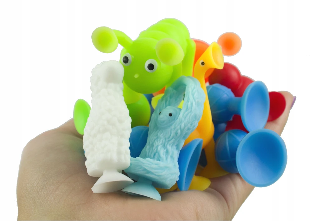 Landtoys SILIKONINIAI SIURBUČIAI SQUIGZ KONSTRUKCINIAI BLOKAI