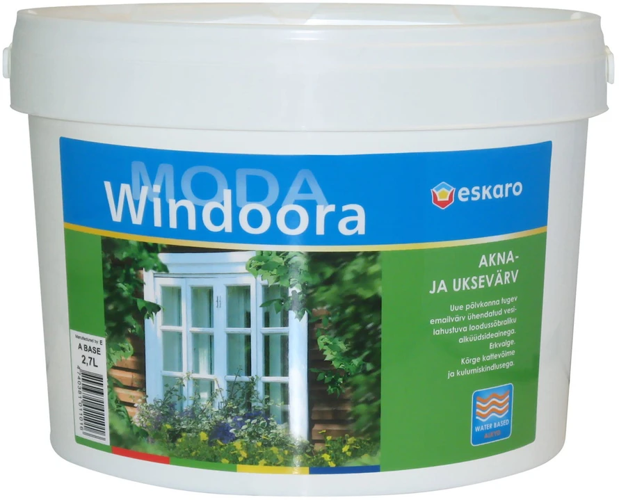 Langų ir durų dažai SADOLIN PANORAMA, pusiau blizgūs, baltos sp., 1 l