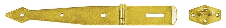 DMX Lankstas su užraktu ZZK 75, 175 x 75 x 55 x 2,0 mm, geltonai cinkuotas