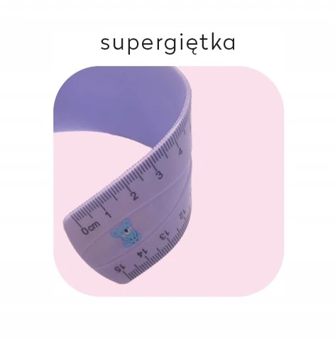 Lanksti liniuotė 15 cm Bebe Kids mix - INTERDRUK