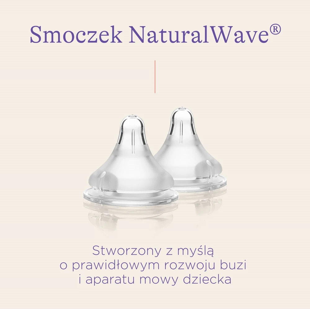 LANSINOH NATURAL WAVE FEDING ZENAS SU LĖTO SRAUTE, 2 Vnt. 1M+