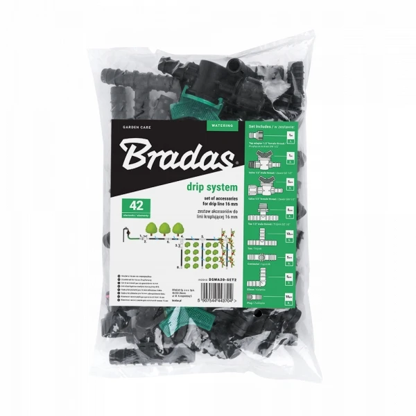 Bradas Lašelinės žarnos jungčių rinkinys, 42 vnt., DSWA20-SET2