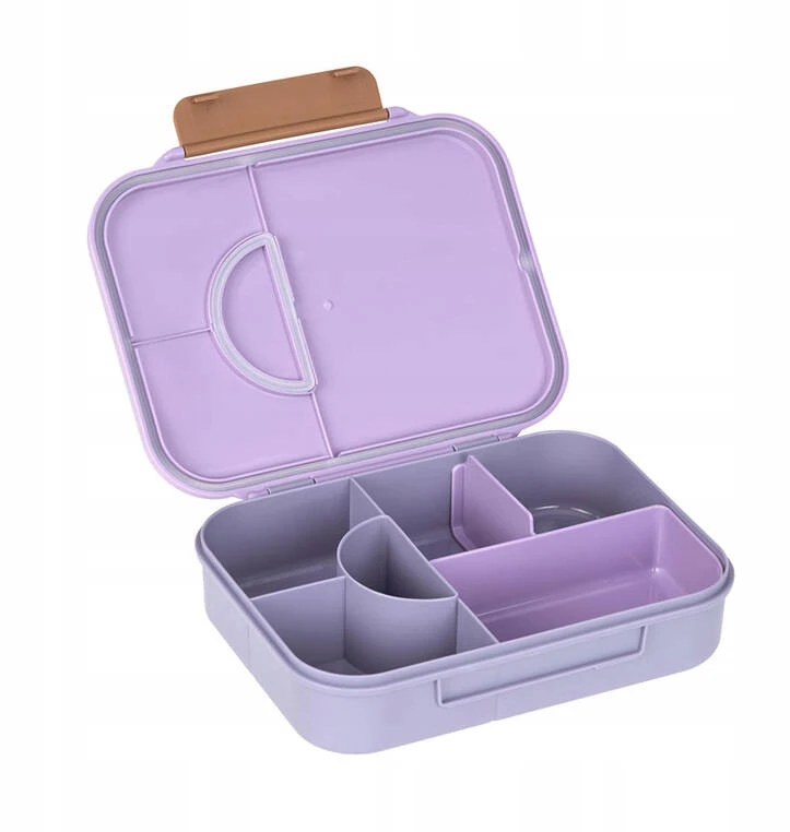 Lassig Lunchbox Bento su przegródkami Little Gang Heart lilac