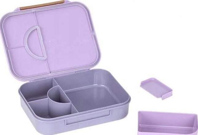 Lassig Lunchbox Bento su przegródkami Little Gang Heart lilac