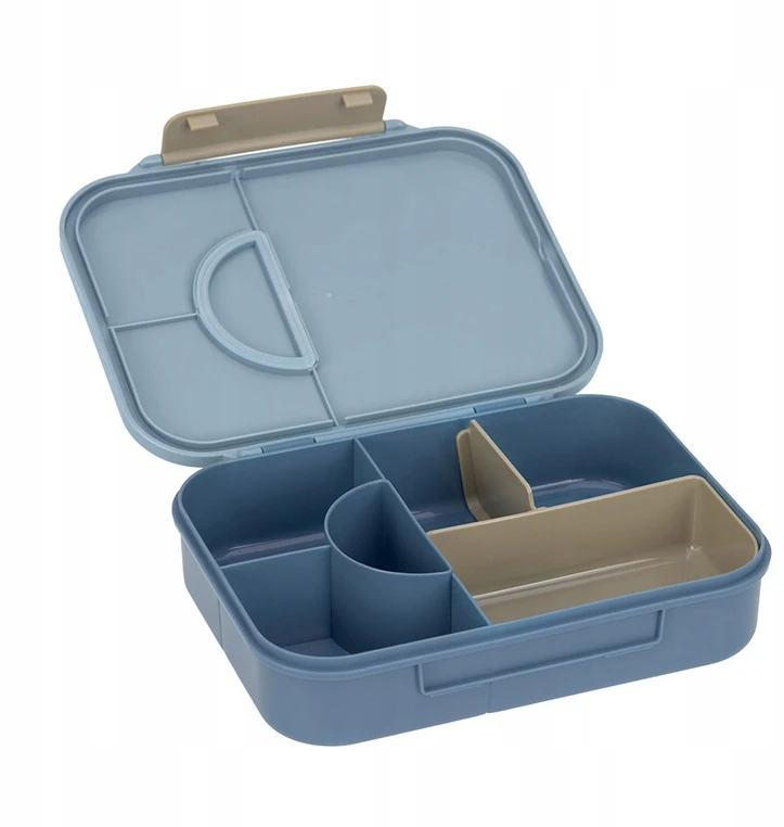 Lassig Bento Pattern Party Mėlyna/žalias su przegródkami