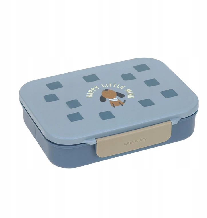 Lassig Bento Pattern Party Mėlyna/žalias su przegródkami