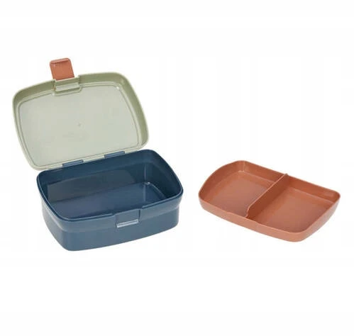 Lässig žalio olivinės spalvos pietų dėžutė berniukams ir mergaitėms - Lunchbox Happy Prints 245338