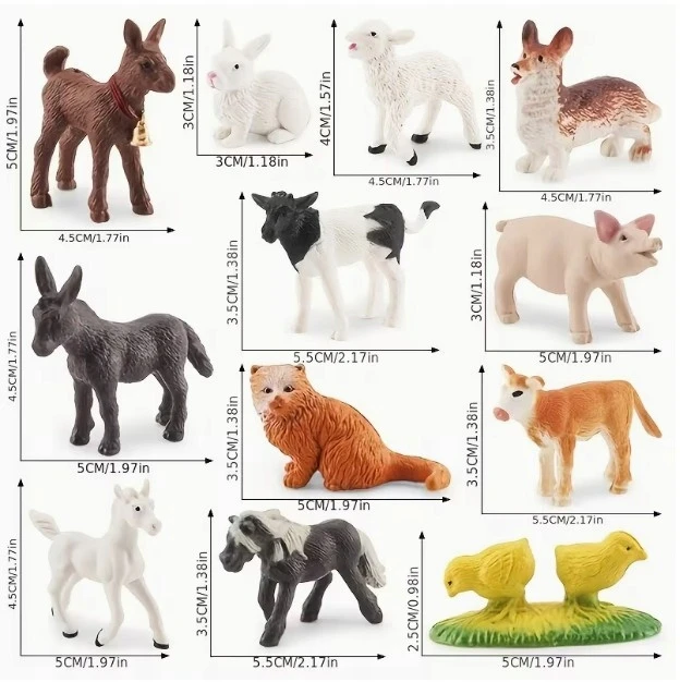 LAUKINIAI GYVŪNAI FIGURINĖS SAFARI LAUKINIAI GYVŪNAI 34 vnt.