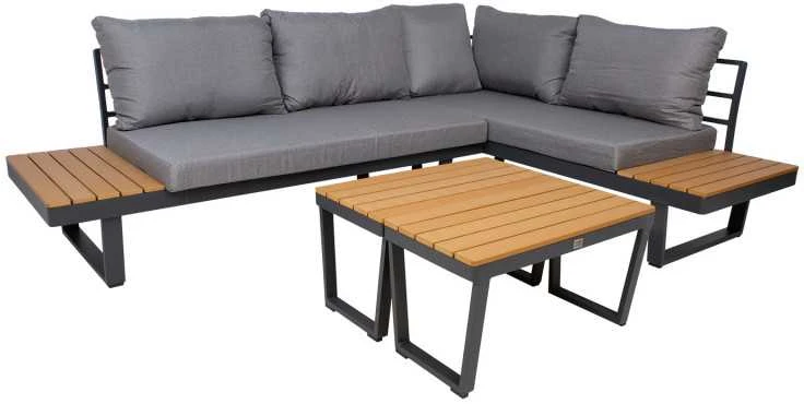 Home4You Lauko baldų komplektas MALTA modulinė sofa, 2 stalai