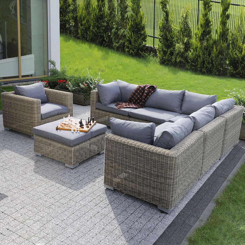 Lauko baldų komplektas PATIO Dorothee, rudas