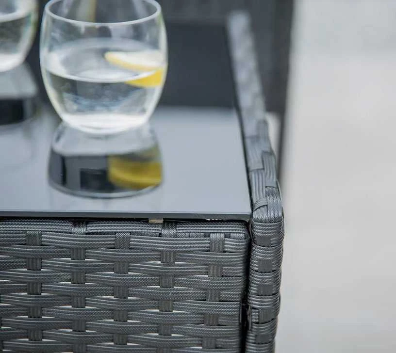 Lauko baldų komplektas PATIO Edwige, juodas