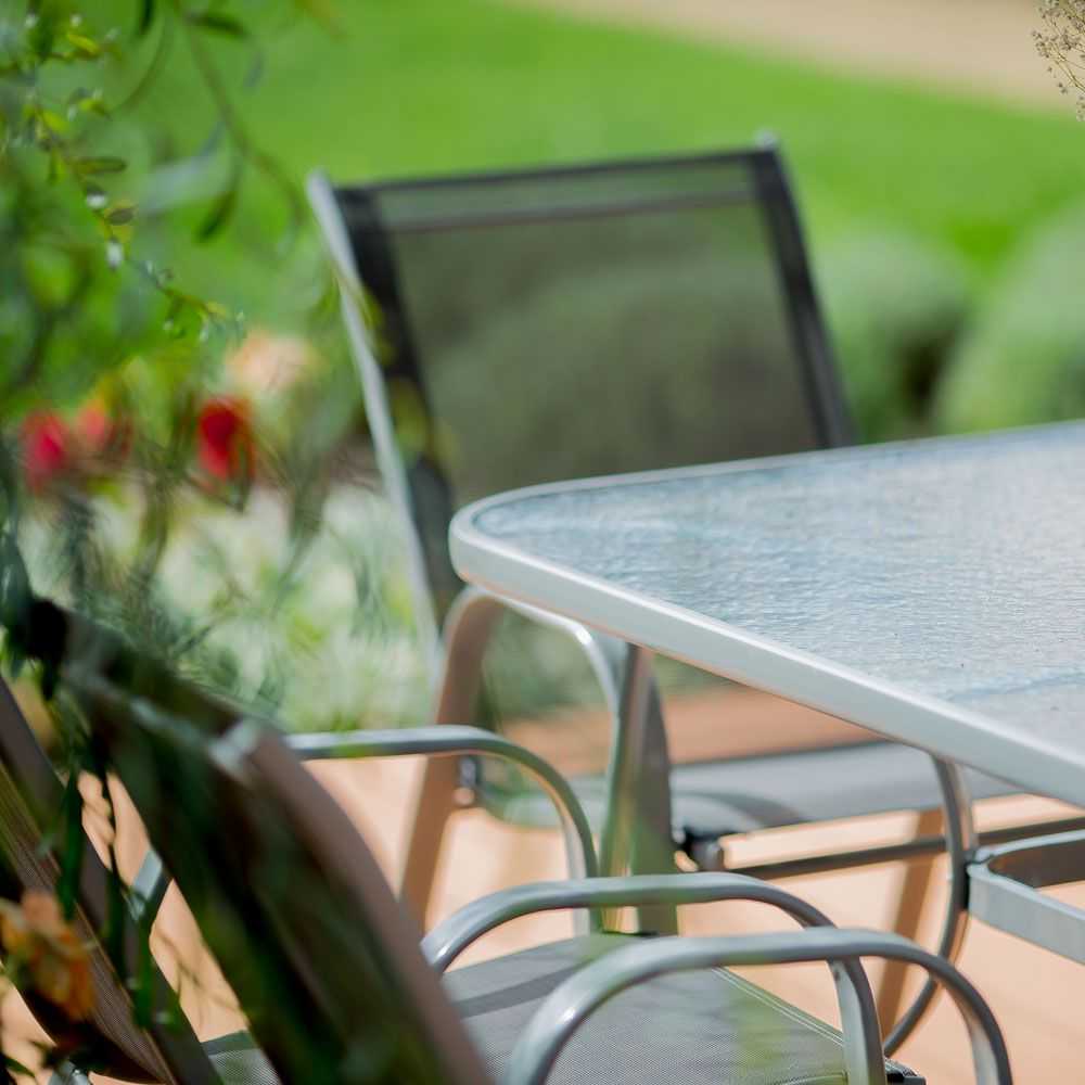 Lauko baldų komplektas PATIO Evora, pilkas