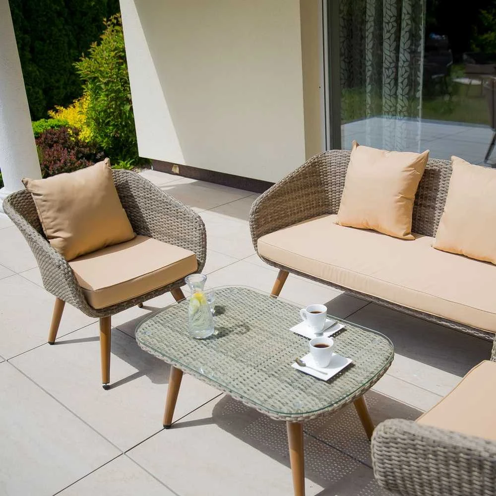 Lauko baldų komplektas PATIO Marlene, rudas
