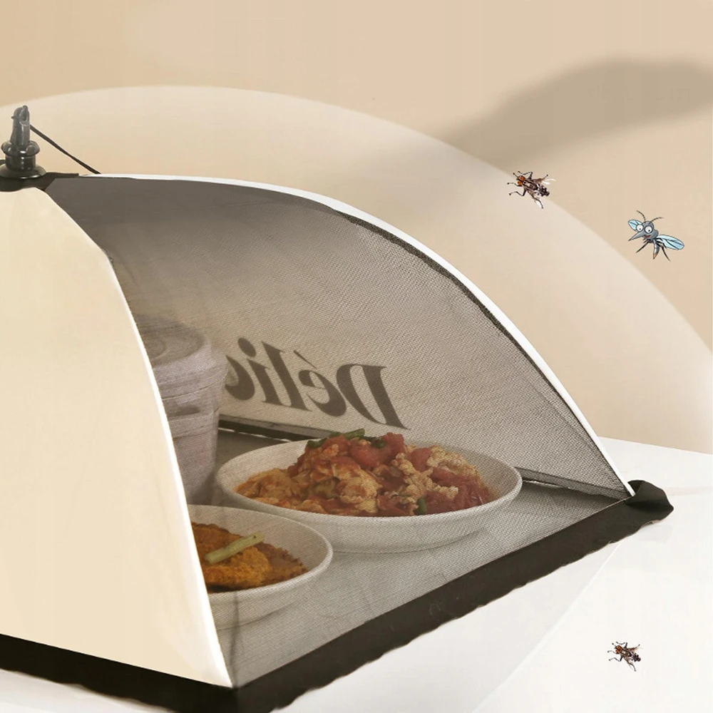 Lauko maisto dangtis palapinės lėkštės dubenys indai Uždangalas skėtis Maisto apvalus 70 cm