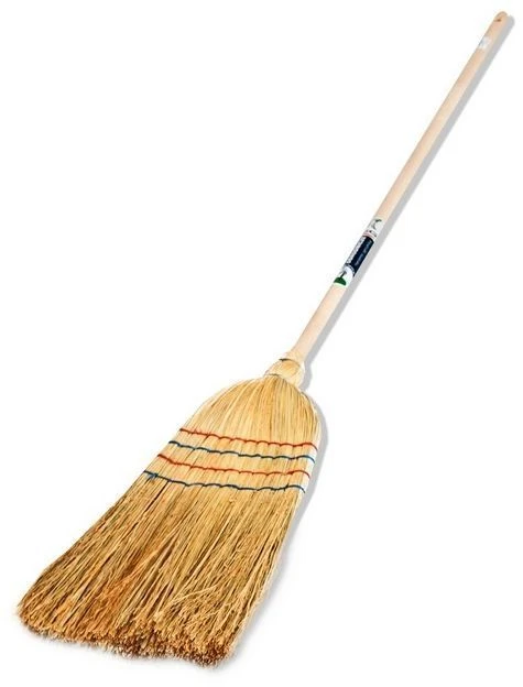 Lauko šluota su kotu Spontex Garden, 120 cm, geltona