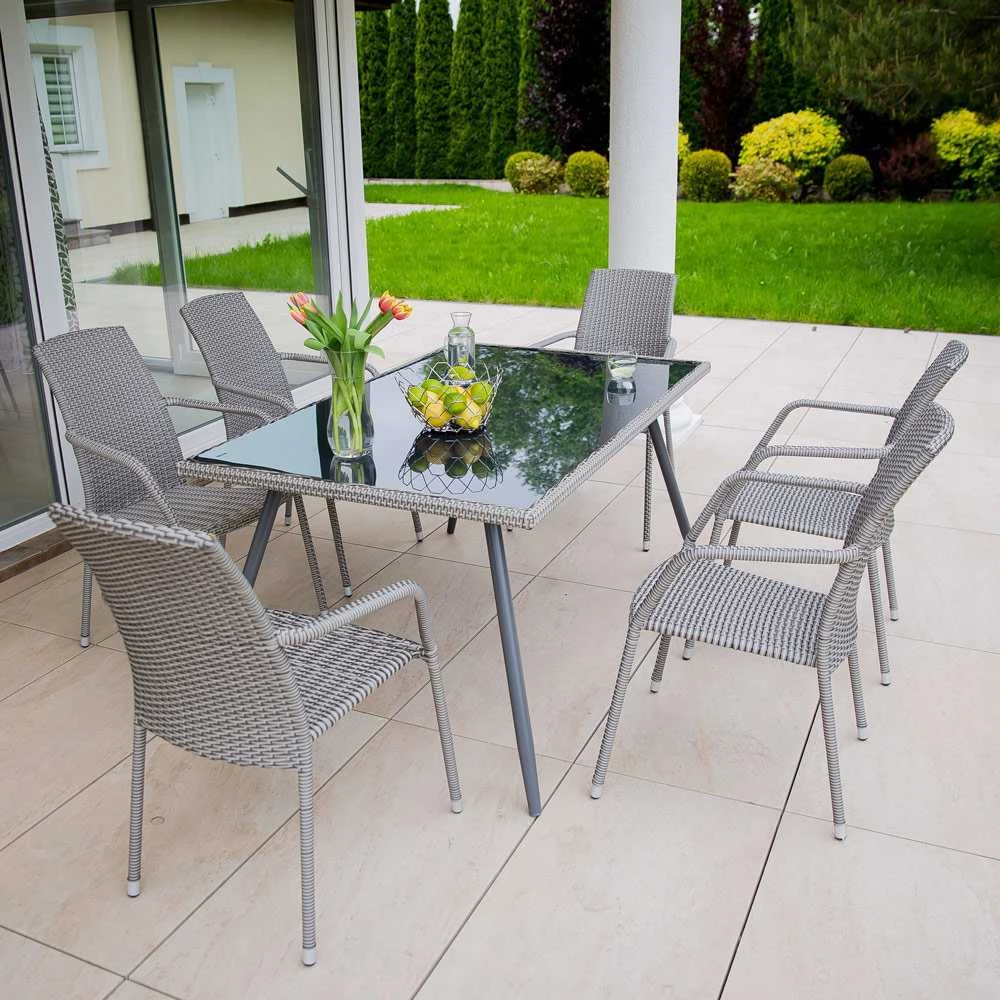 Lauko stalas PATIO Lupus, 150x90x73 cm