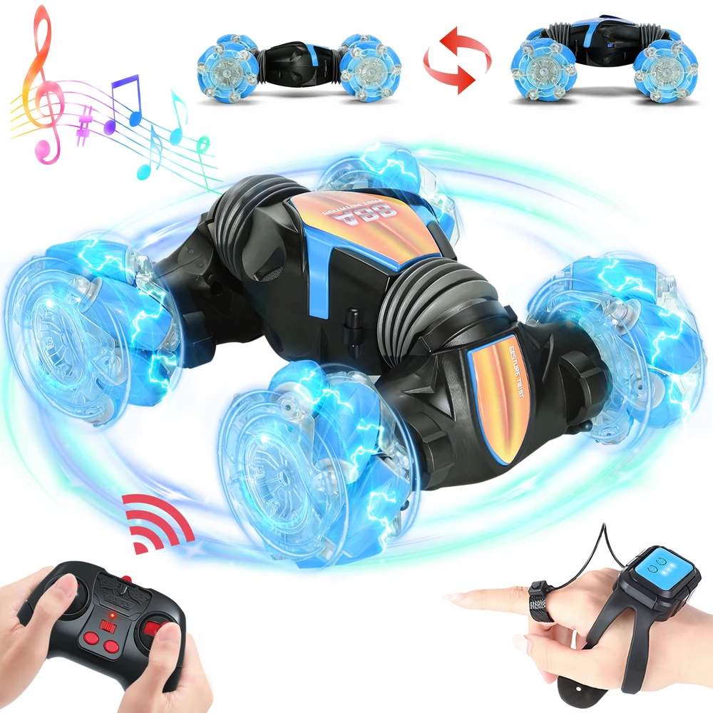 Lauko žaislas su nuotolinio valdymo pulteliu, 360° pasukimas, LED šviesos ir garsai, 2,4 GHz